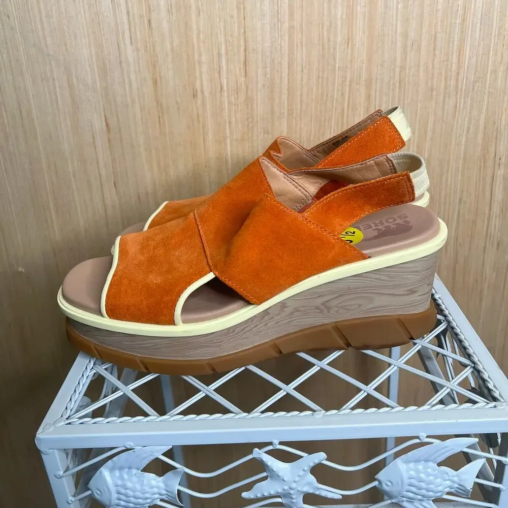 Sorel features leather